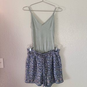 Summer body suit & shorts set